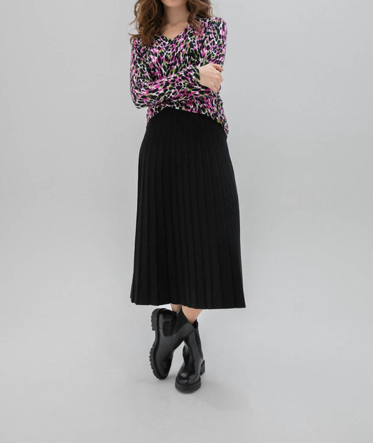 Marble - Pleated Maxi Skirt