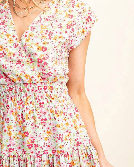 Gilli - Spring In Your Step Floral Dress