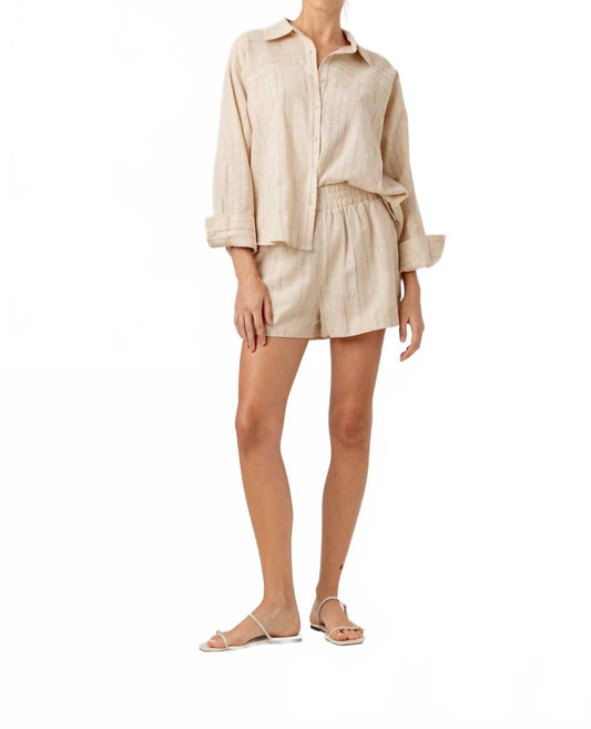 Sundays - Stripe Linen Fuller Short