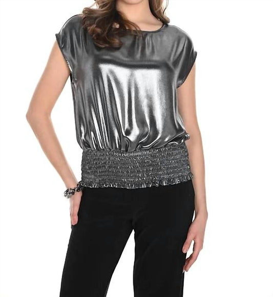 Frank Lyman - Woven Shiny Top