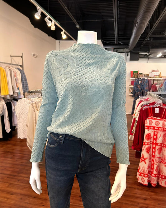 Picadilly - Women's Pleated Rose Top