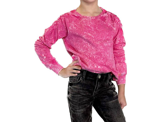 Paper Flower - Girls Washed Out Sweatshirt