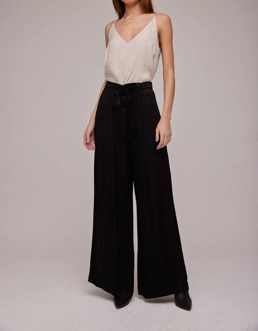 Bella Dahl - Satin Front Pleated Wide Leg Pant