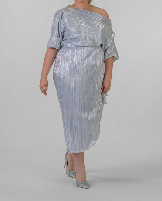 Never Fully Dressed - Plisse Jaspre Wrap Skirt - Plus