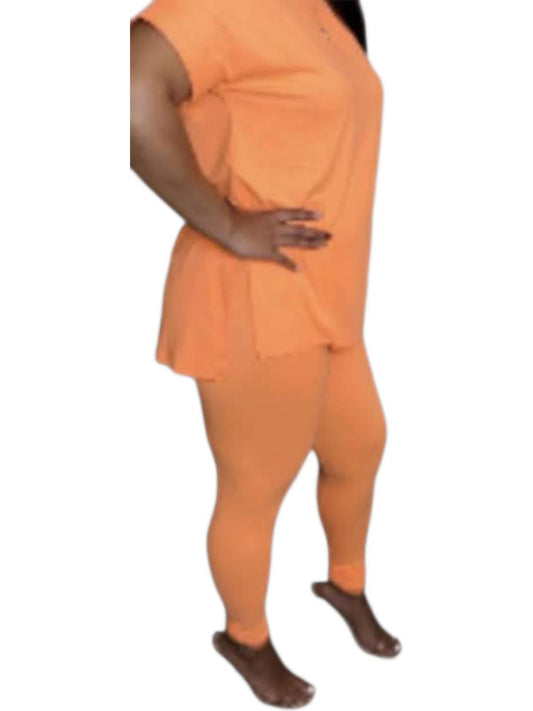 Zenana - Top And Leggings Set