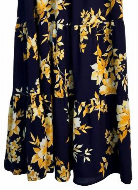 Aqua - Tiered Midi Skirt