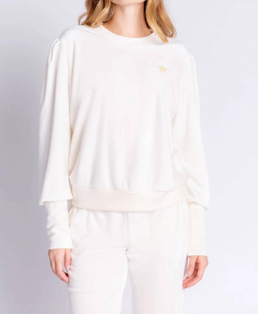 Pj Salvage - Velour Vanity Long Sleeve Lounge Top