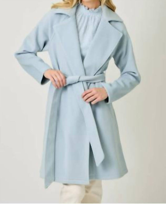 Mystree - Lapel Collar Robe Coat