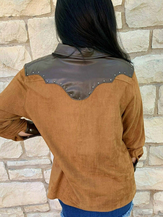 Suede Western Shirt