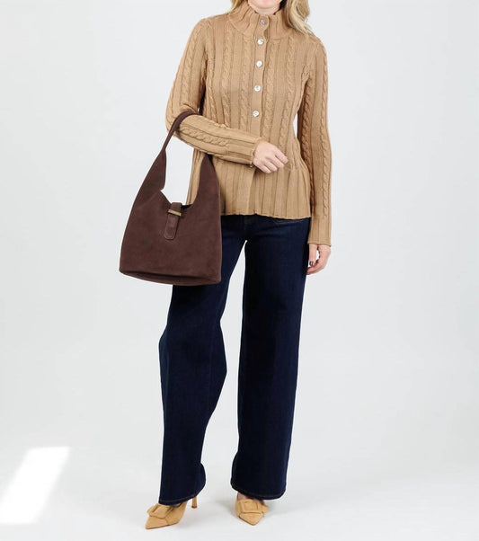 Hinson Wu - Charlie Cable Long Sleeve Cardigan