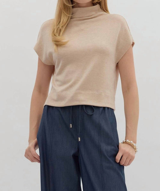Entro - Midtown Knit Mock Neck Top
