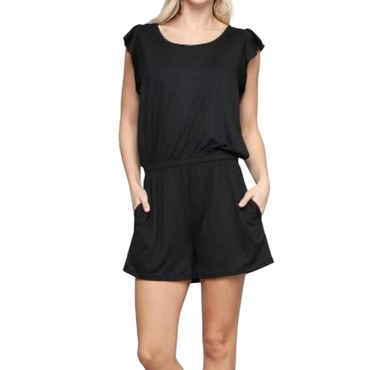 Ninexis - Ruffled Sleeve Romper
