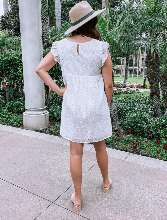 Gilli - Plus Size Eyelet Baby Doll Dress