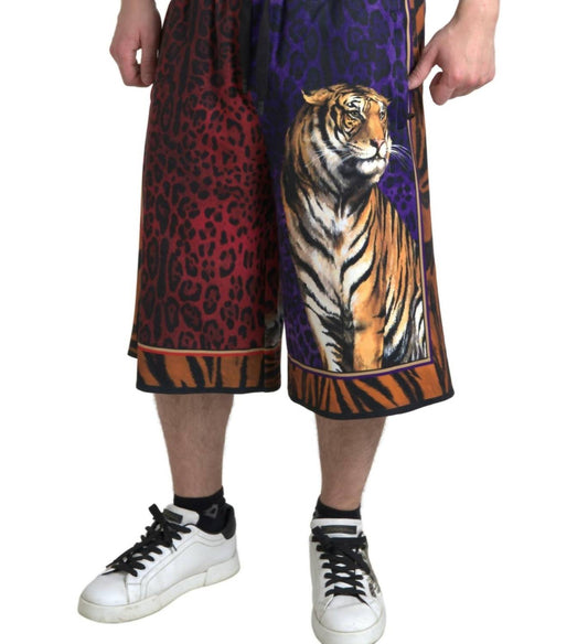 Dolce & Gabbana - Men's Tiger Print Bermuda Shorts