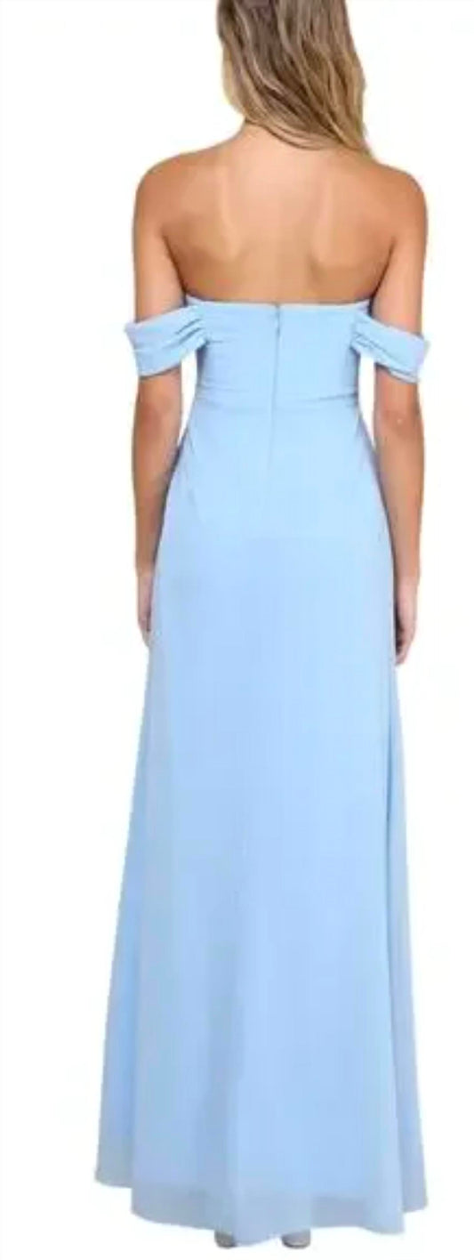 Lulus - Magical Magnetism Off-the-shoulder Maxi Dress