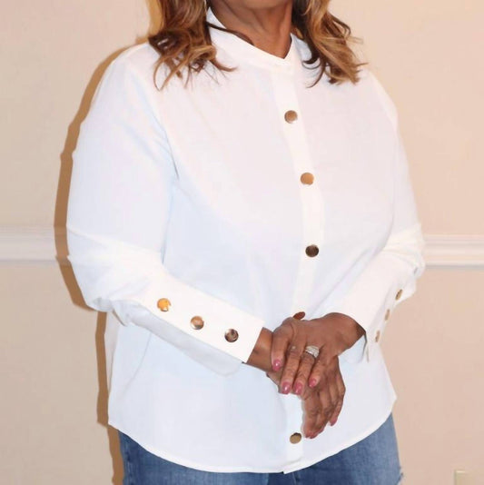 Cezele - Mara Gold Button Blouse