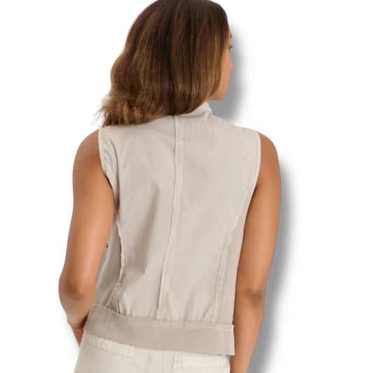 Xcvi - Kirsten Poplin Pocket Vest Or Skirt