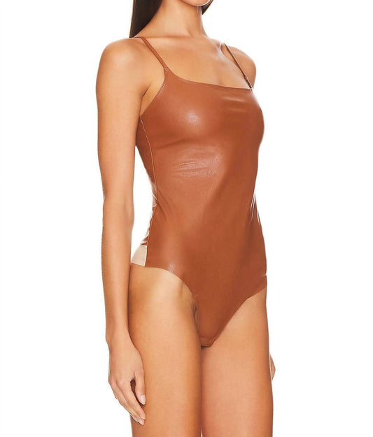 Commando - Faux Leather Cami Bodysuit
