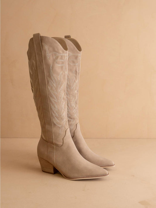 Oasis Society - Women's Samara Embroidered Western Tall Boot