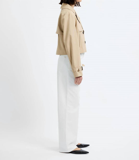 French Connection - Cropped Twill Trench Coat
