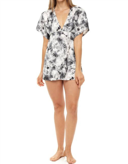 Jordan Taylor - Dolman Sleeve V Neck Tie Dye Tunic