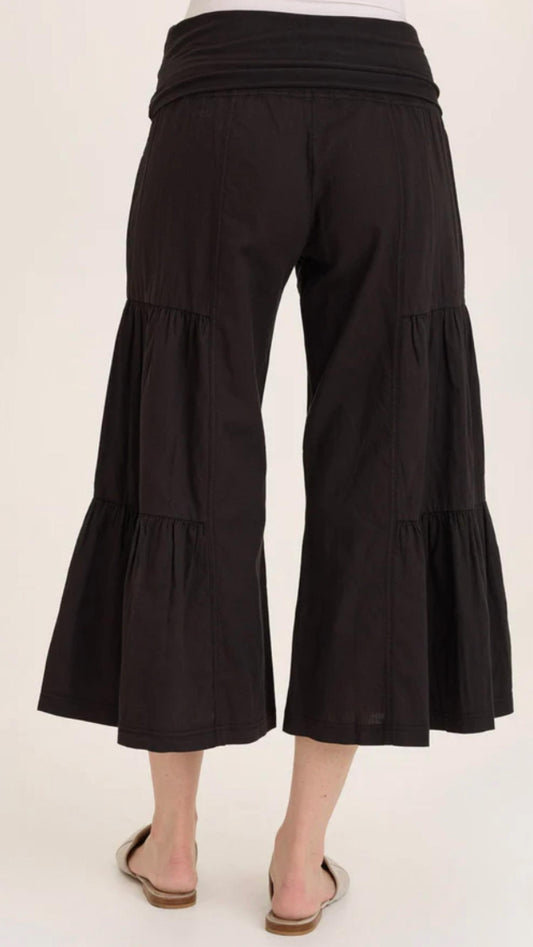 Wearables - Linen Side Tier Wide Leg Palazzo Pants