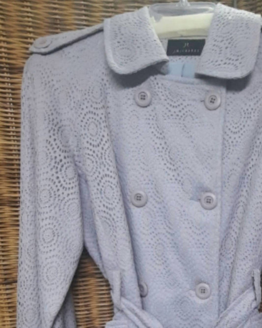 J. Richards - Women’s Lace Textured Trench Coat