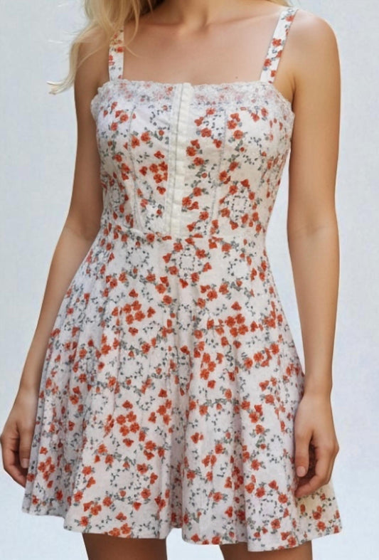 Olivaceous - Floral Mini Sundress