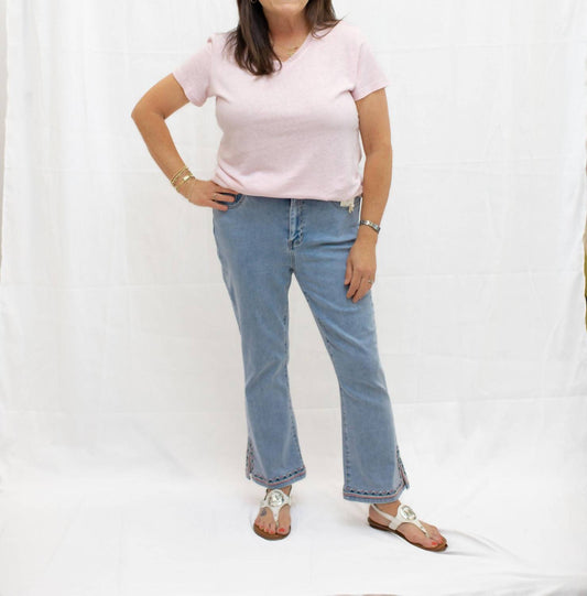 Charlie B - Women's V Neck Linen Shirt