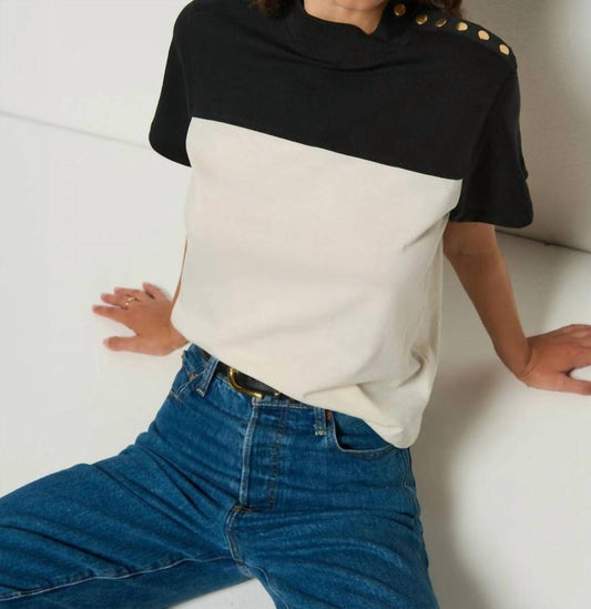 Nation Ltd - Yvette Mock Neck Tee