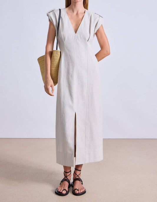 Apiece Apart - Linen Blend Shift Maxi Dress