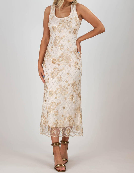 Mable - Marilyn Beaded Midi Dress