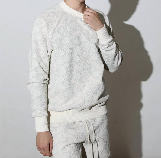 Agave 3D Blister Raglan Crewneck Top