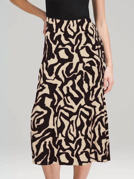 B.Young - Josa Graphic Midi Skirt