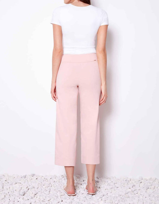 Up! - Linen Effect Techno Cropped Pants
