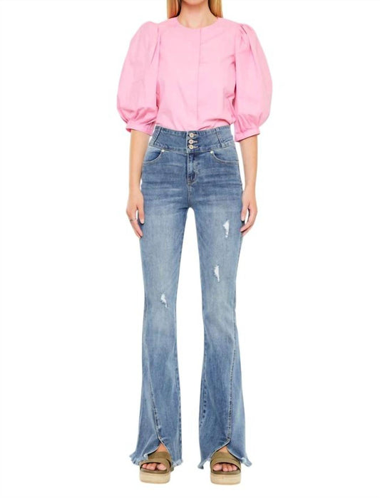 Kancan - Miranda Ultra High Rise Flare Jeans