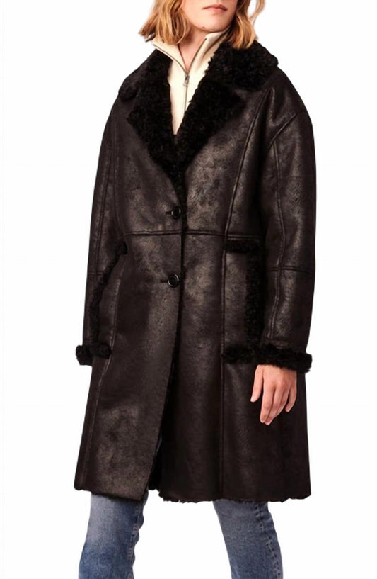 Bernardo - Soft Trim Vegan Fur Coat
