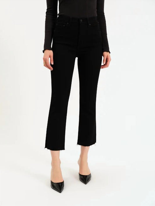 Daze - Shy Girl High Rise Cropped Flare Jeans