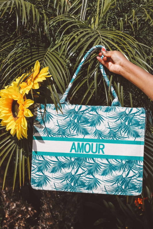 Little Secret Of Mine - Women's Amour Tropical Pattern Tote Bag