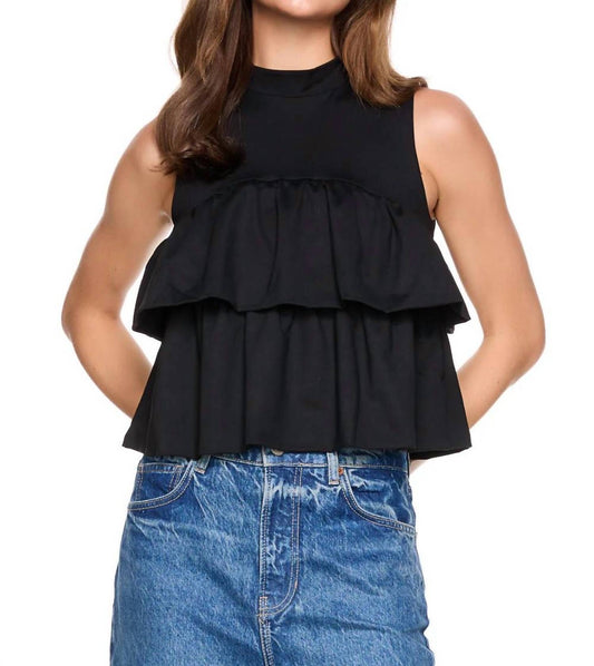 Susana Monaco - Mock Neck Tiered Top