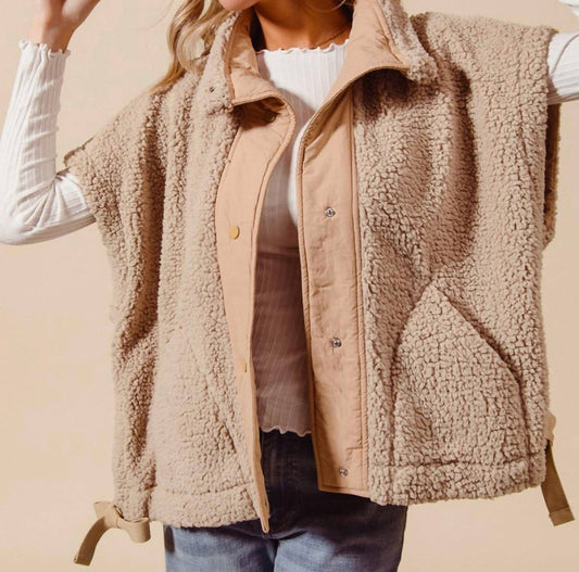 So Me - Oversized Soft Sherpa Vest