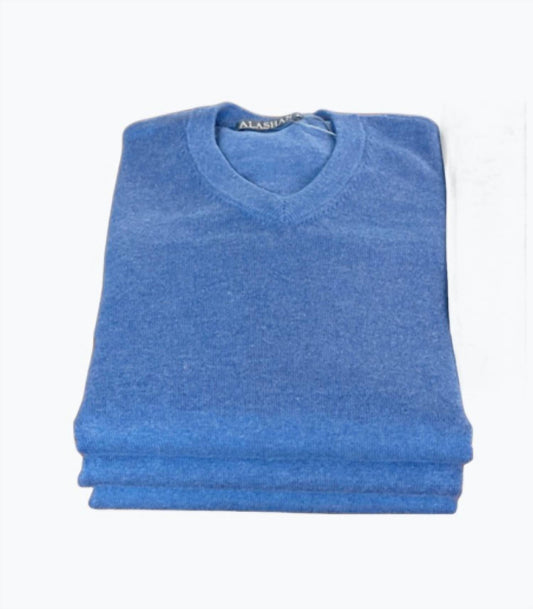 Alashan Cashmere - Men's Cotton Cashmere V-Neck Sweater