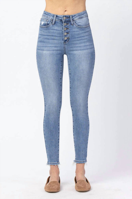 Judy Blue - High Rise Button Fly Skinny Jean