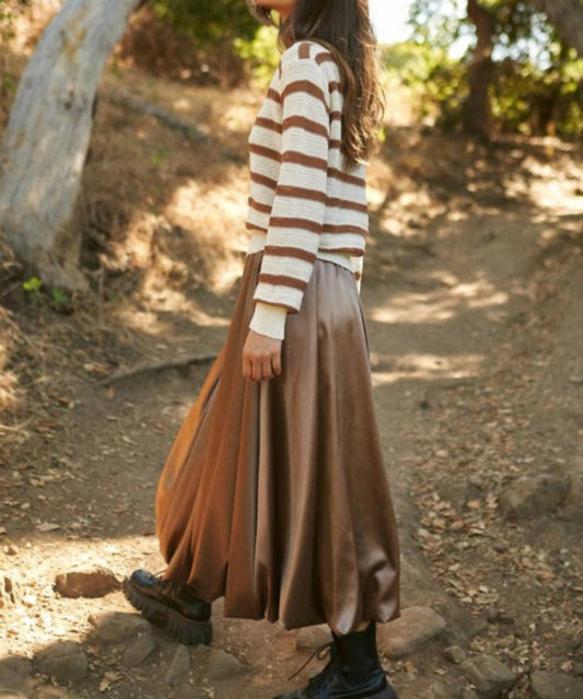 Mello - Spandauer Satin Balloon Midi Skirt