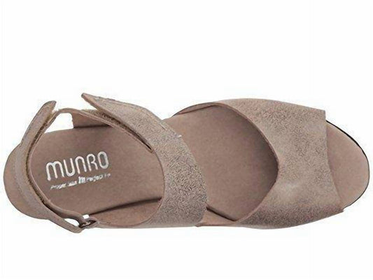 Munro - Women's Fabiana Metallic Nubuck Sandal