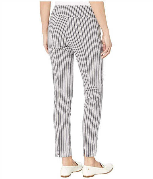 Ship Shape Pull-On Pants with Back Slit Detail