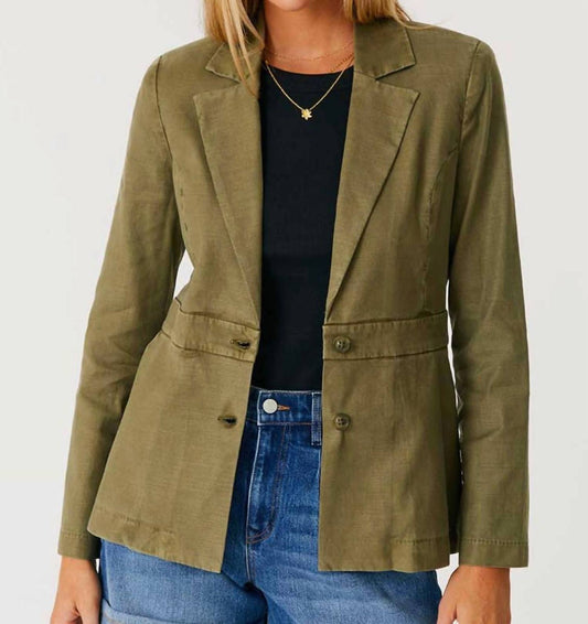 Level99 - Lexie Linen Long Sleeve Blazer