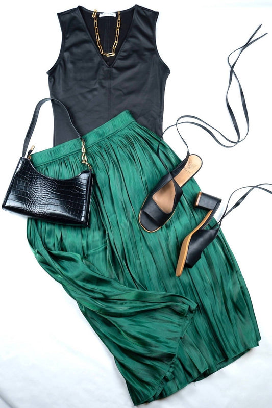 J.Nna - Find Your Beauty Pleated Maxi Skirt