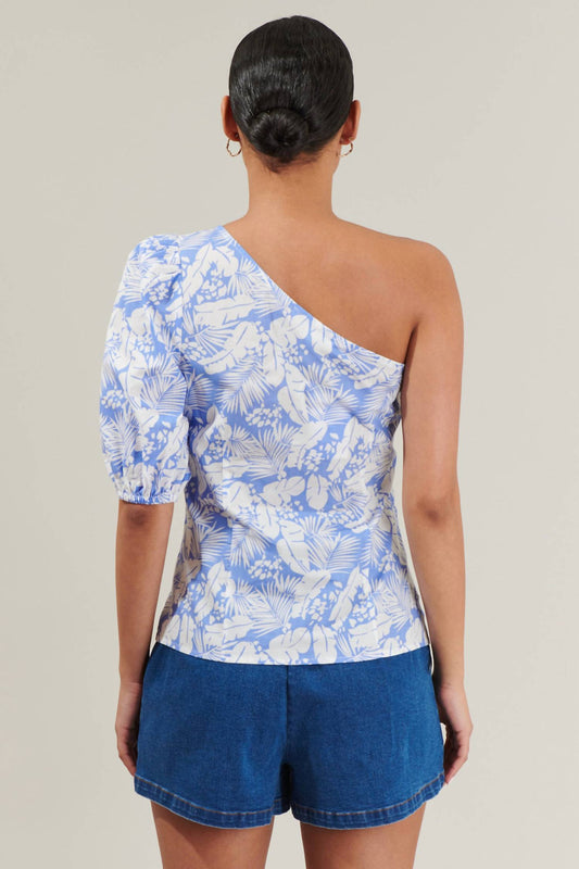 Sugarlips - Azul One Shoulder Blouse