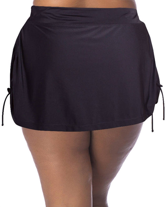 Always For Me - Plus Size Adjustable Sides Swim Skirt